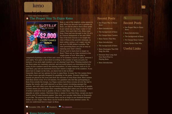 clubgrand.com site used Dark Wood