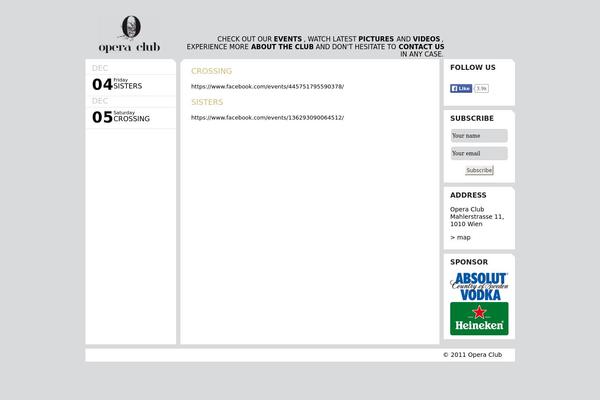 clubhabana.at site used Operaclub_theme