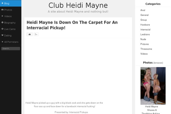 clubheidimayne.com site used Cb4
