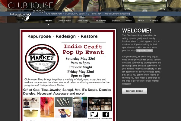 clubhouseshop.org site used Highrise