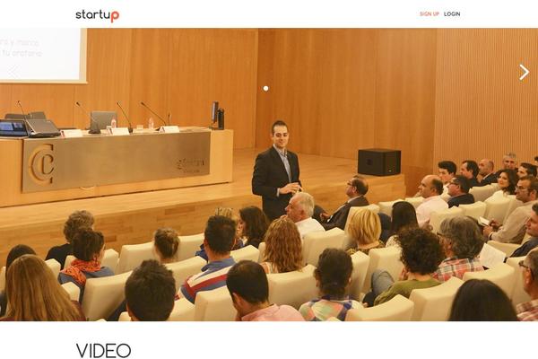 Startup theme site design template sample
