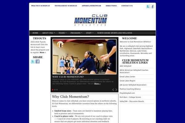 clubmomentum.com site used Newscommunity