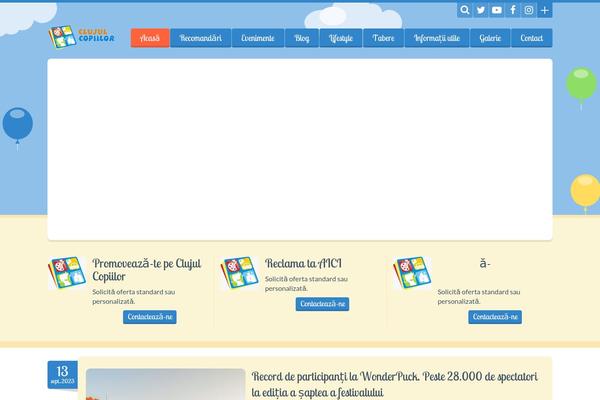 Happy Kids theme site design template sample