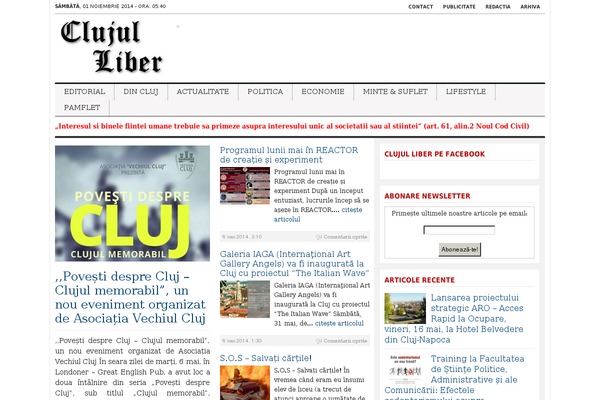 Tribune theme site design template sample