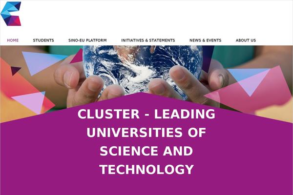 Cluster theme site design template sample