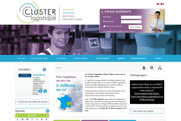 Cluster theme site design template sample
