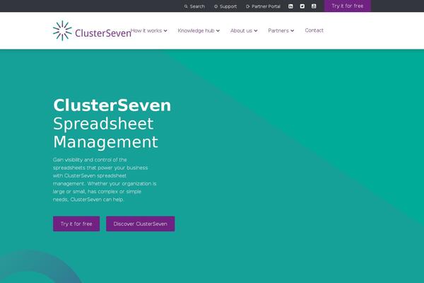 clusterseven.com site used Clusterseven