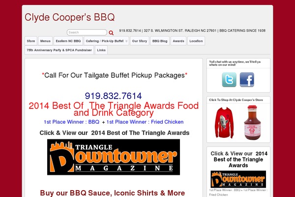 clydecoopersbbq.com site used Courtyard