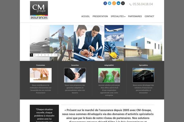 Pax theme site design template sample