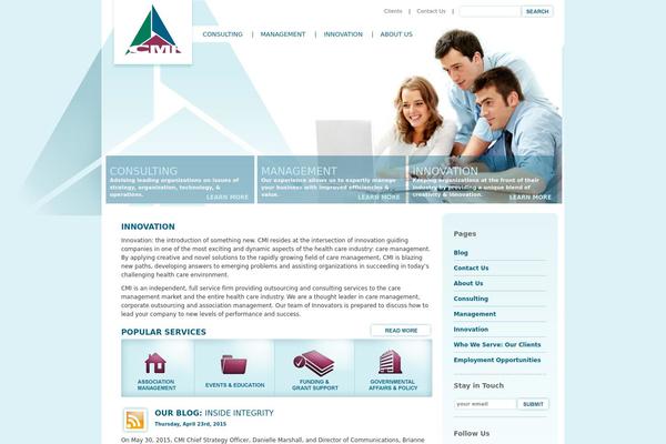 Cmi theme site design template sample