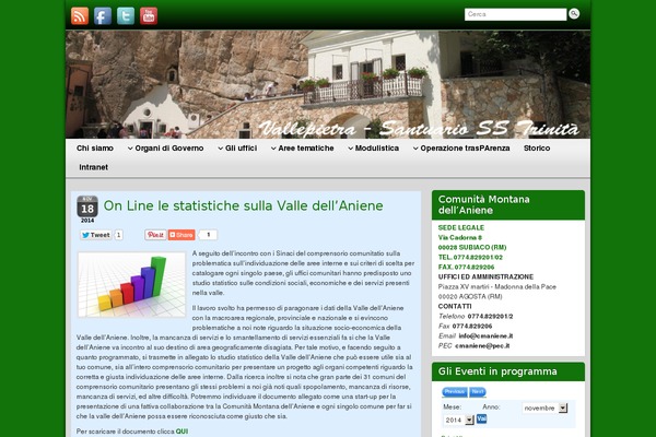 Site using Albo Pretorio On line plugin