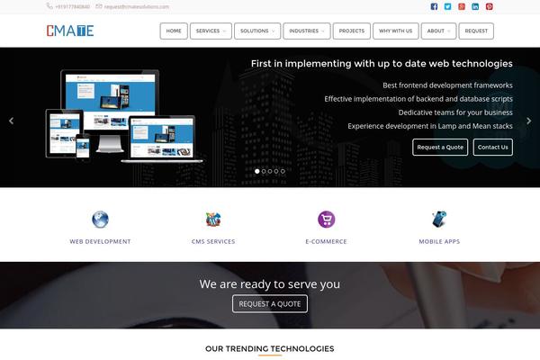 cmatesolutions.com site used Cmate