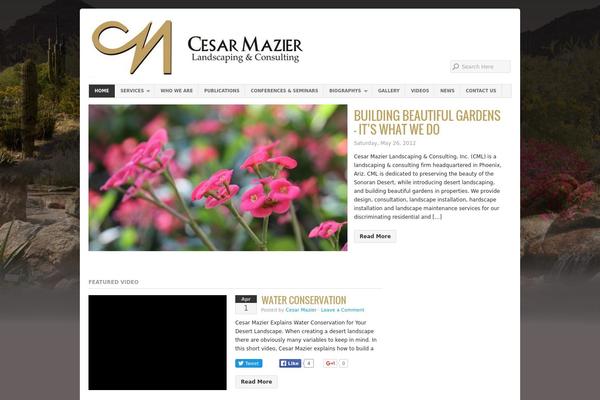 Organic Magazine theme site design template sample