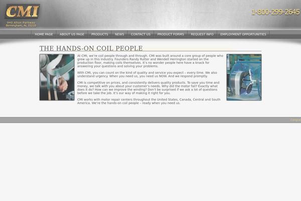 Cmi theme site design template sample