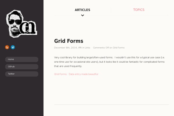 On Topic theme site design template sample