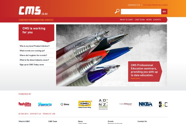 cms.co.nz site used Cms_theme