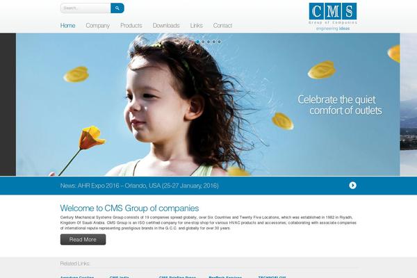 Cms theme site design template sample
