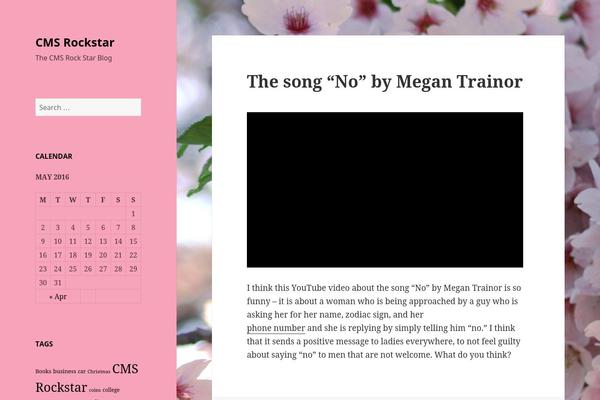 Twenty Fifteen theme site design template sample