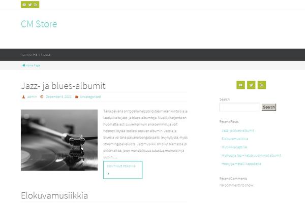 Nirvana theme site design template sample