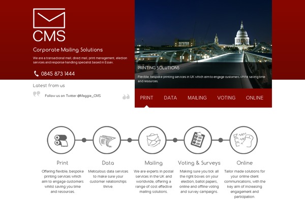 Cms theme site design template sample