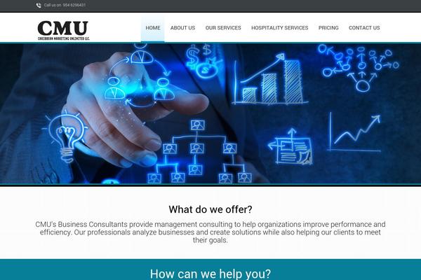 One Page theme site design template sample