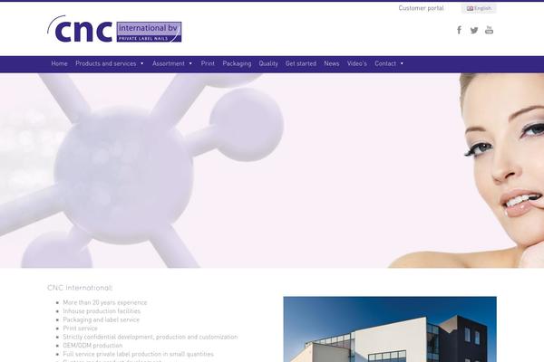 Cnc theme site design template sample