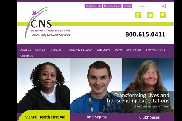 Cns theme site design template sample