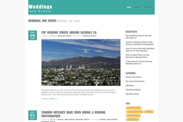 Bigbang theme site design template sample