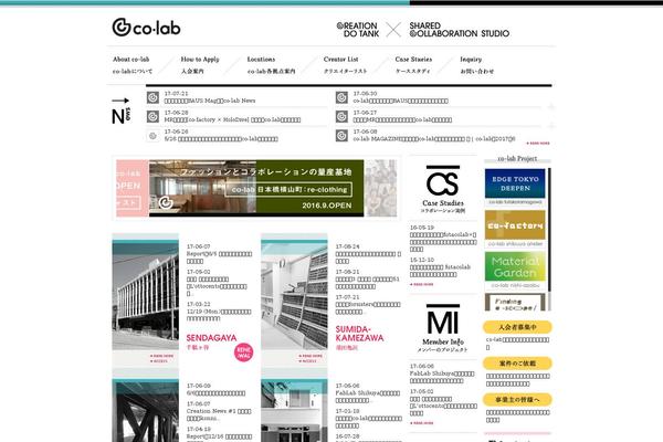 co-lab.jp site used CoLab