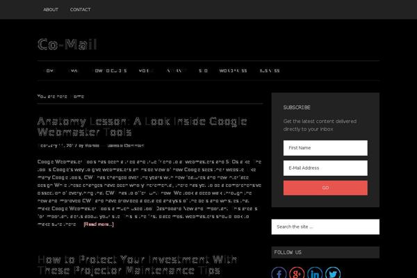 Magazine Pro theme site design template sample
