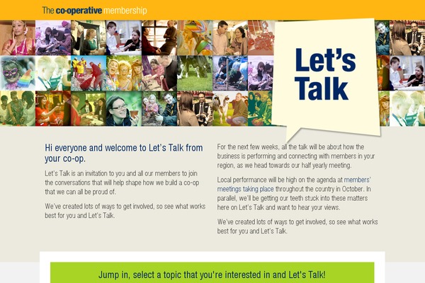 co-opletstalk.co.uk site used CoOp