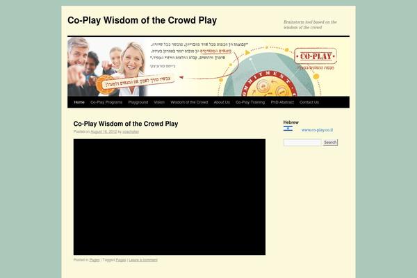 co-play.com site used Twenty Ten