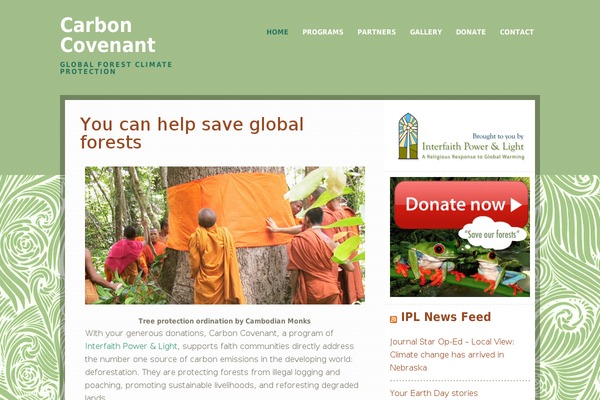 Going Green Pro theme site design template sample