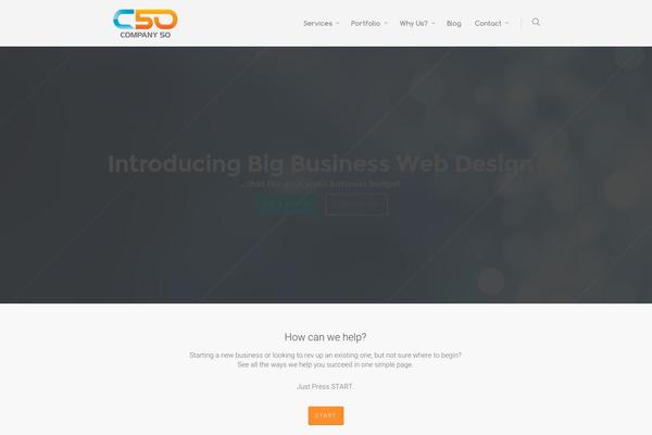 Salient theme site design template sample