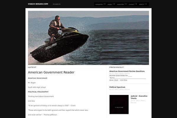Modularity theme site design template sample