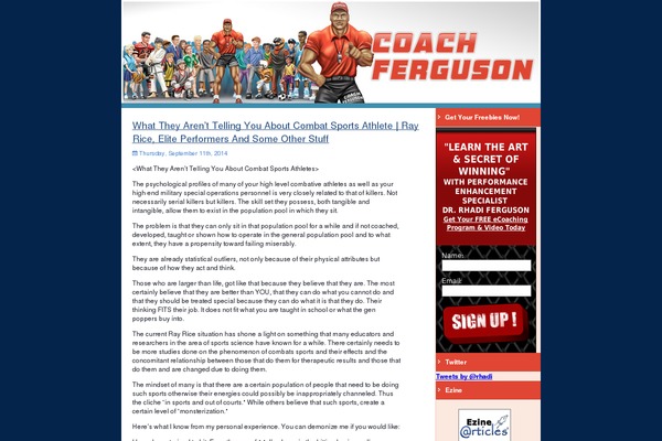coachferguson.com site used Coachferguson
