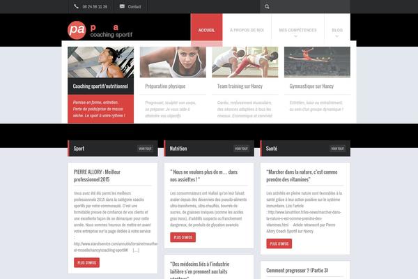 Fit Wp theme site design template sample