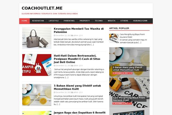 MH Magazine lite theme site design template sample
