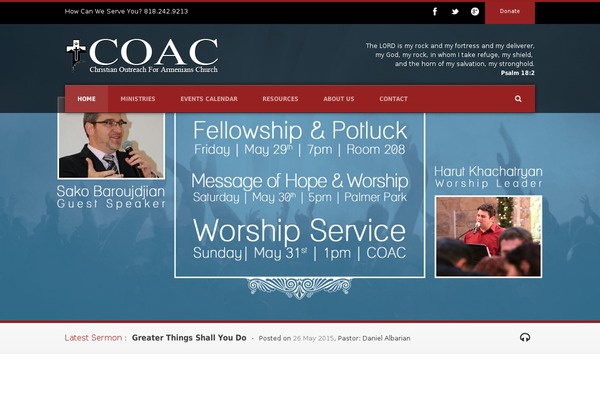 Real Church v1.04 theme site design template sample