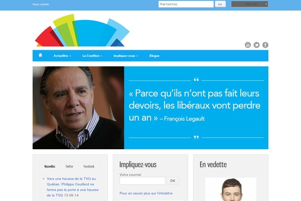 coalitionavenirquebec.org site used Bangkok Press 1.11