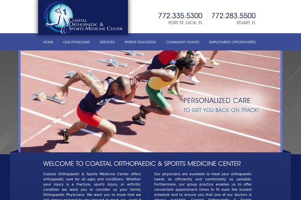 Coastal theme site design template sample