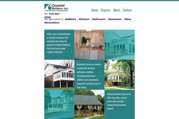 Coastal theme site design template sample