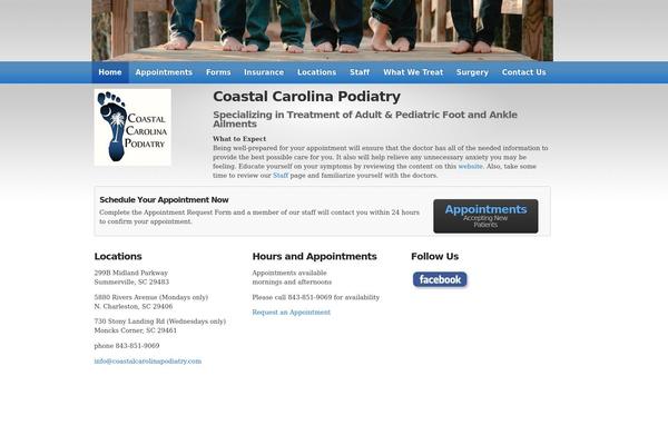 coastalcarolinapodiatry.com site used Impacto