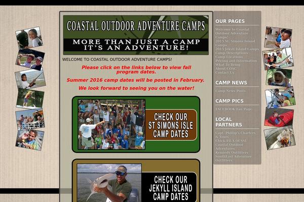 Adventure theme site design template sample