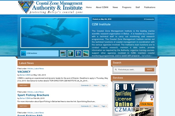 coastalzonebelize.org site used Huex