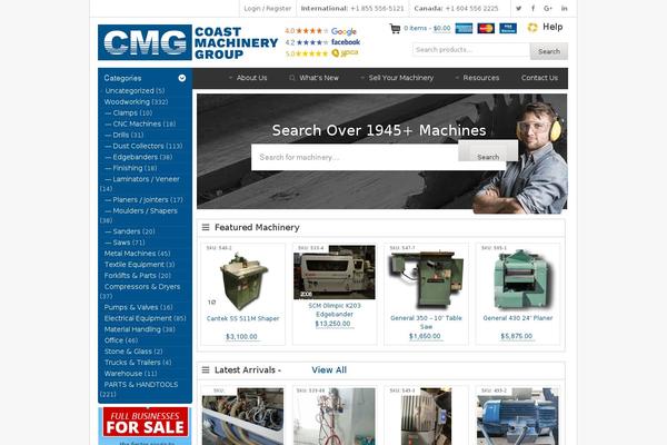 coastmachinery.com site used Coast-machinery