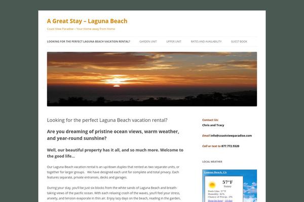 Site using Alfie WP Weather plugin