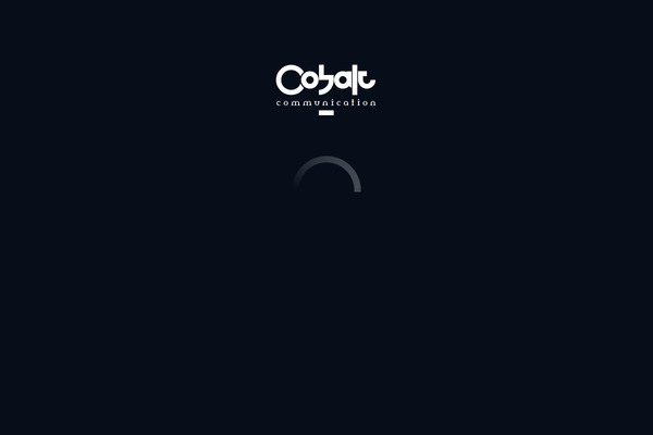 Cobalt theme site design template sample