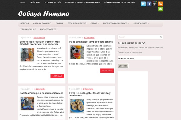 cobayahumano.com site used Stunning