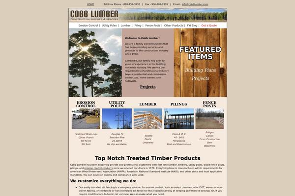 cobblumber.com site used Cobb